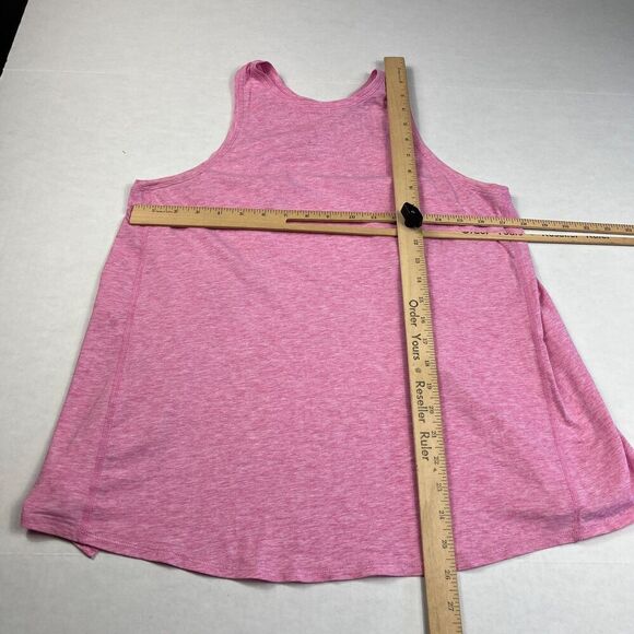 Lululemon Pink Twist Open Back Tank Top Pink Loose Fit Lightweight Yoga 4 FLAW - Picture 5 of 10